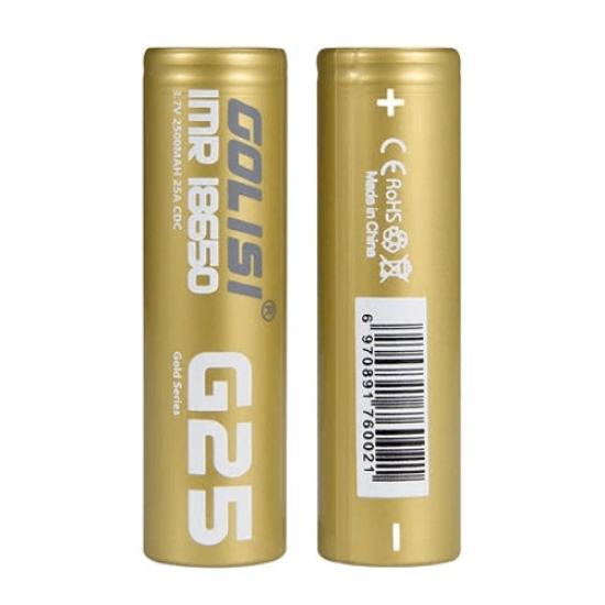 GOLISI G25 Battery 18650 2500mAh 20A Gold