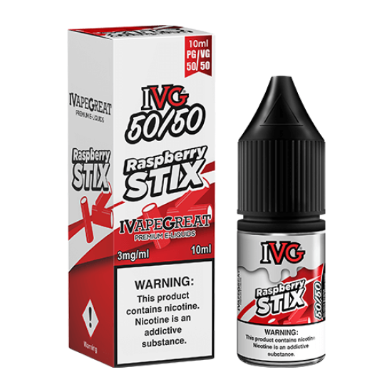 IVG 50/50 Raspberry Stix E-Liquid