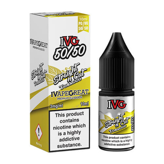 IVG 50/50 Straight 'n' Cut Tobacco E-Liquid