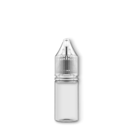 Chubby Gorilla Bottles – 10ml PET Clear Bottle with CRC and Tamper Clear Cap