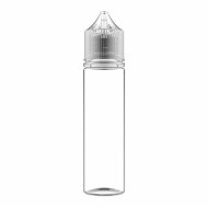 Chubby Gorilla Bottles – 60ml PET Clear Bottle with CRC and Tamper Clear Cap