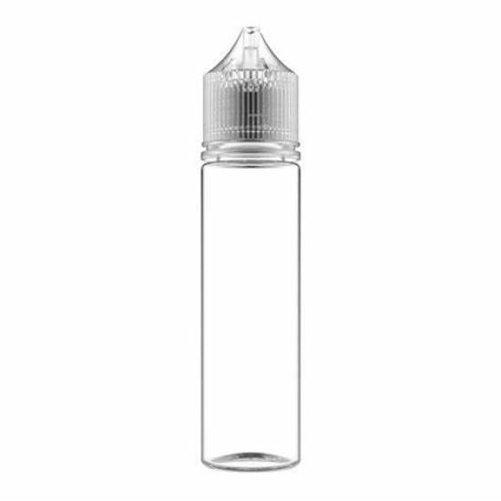 Chubby Gorilla Bottles – 60ml PET Clear Bottle with CRC and Tamper Clear Cap