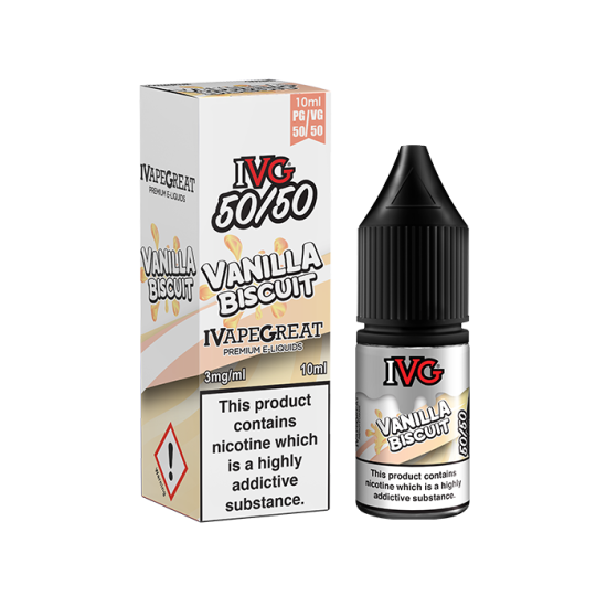 IVG 50/50 Vanilla Biscuit E-Liquid